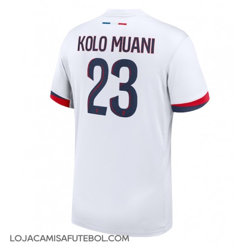 Camisa de Futebol Paris Saint-Germain Randal Kolo Muani #23 Equipamento Secundário 2024-25 Manga Curta